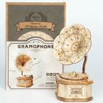 Robotime Gramophone TG408 Bouwpakket Nieuw, Hobby en Vrije tijd, Modelbouw | Overige, RobotimeRobotime, Groter dan 1:32, Nieuw