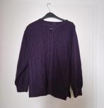 Trui sweater vintage retro paars kabeltrui gebreid maat m, Ophalen of Verzenden, Zo goed als nieuw, Maat 36 (S), Paars