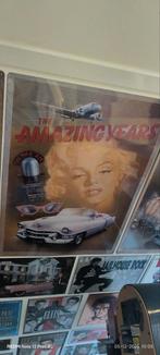 Marilyn Monroe en James Dean metalen posters., Ophalen of Verzenden, Poster, Artwork of Schilderij