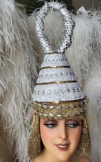 antiek theater showgirl hoed hoofdtooi hoedje strass, Ophalen of Verzenden