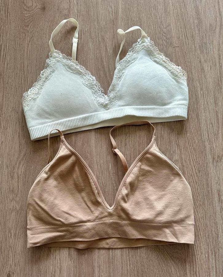 Set BH topjes maat 70A met pads, zonder beugel, Kleding | Dames, Ondergoed en Lingerie, BH, Ophalen of Verzenden