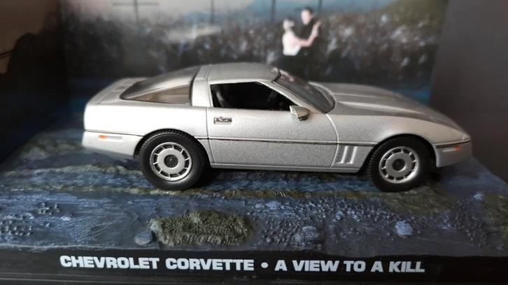 Chevrolet Corvette 1:43 James Bond 007 View to a kill Pol, Hobby en Vrije tijd, Modelauto's | 1:43, Nieuw, Auto, Overige merken