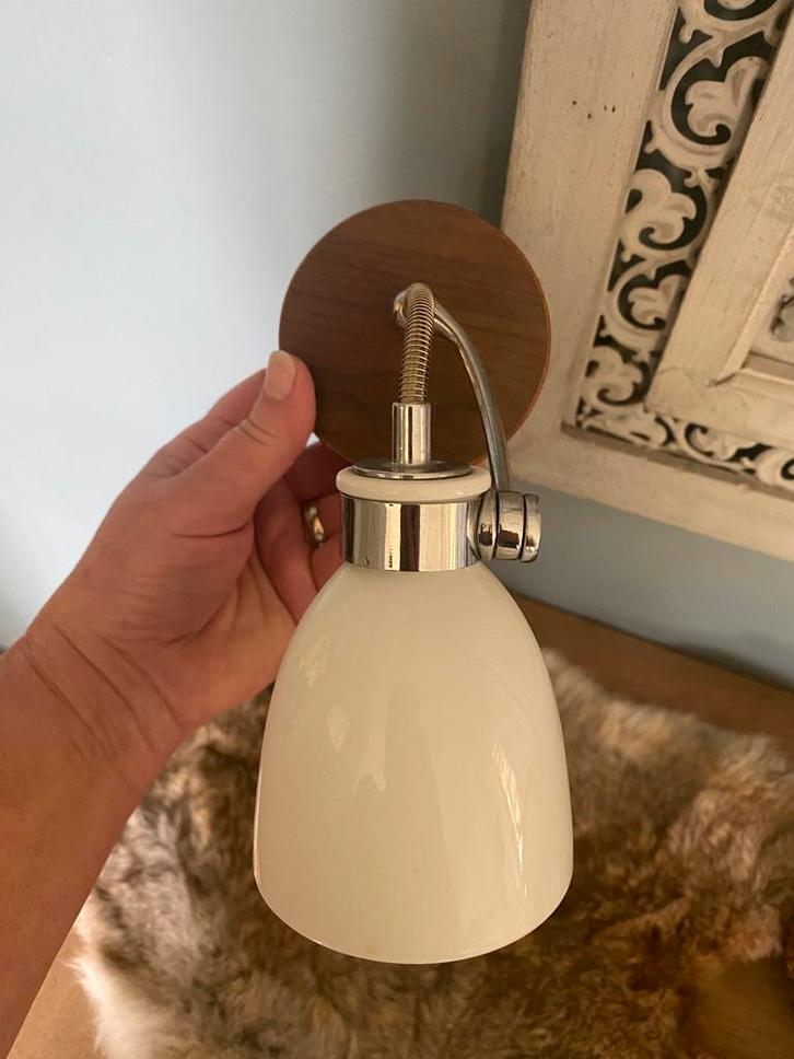 Wandlampjes 4 stuks porseleine kapjes, Huis en Inrichting, Lampen | Wandlampen, Gebruikt, Ophalen of Verzenden