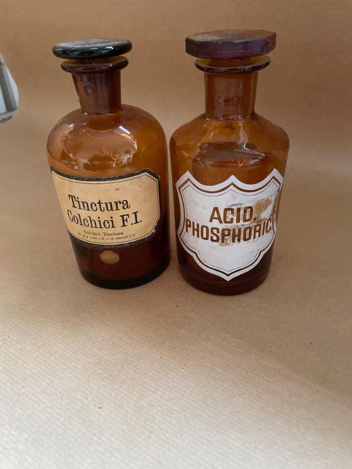 Oude Apotheek Potjes - Set van 2, Antiek en Kunst, Curiosa en Brocante, Ophalen