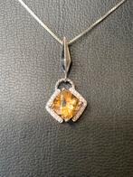 Citrien topaas hanger geluk vreugde welvaart intuïtie power, Geel, Nieuw, Ophalen of Verzenden, Met edelsteen