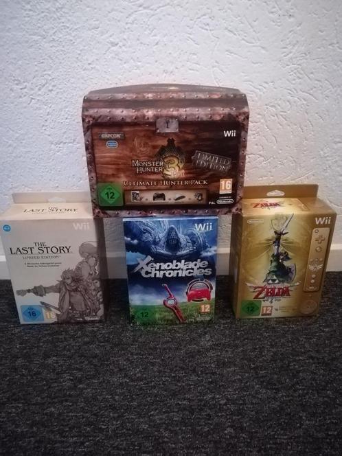 Limited Edition Wii titels MH Tri The Last Story Xenoblade, Spelcomputers en Games, Games | Nintendo Wii, Zo goed als nieuw, Role Playing Game (Rpg)