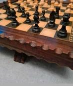 Vintage Schaakspel tafel model in hout, Hobby en Vrije tijd, Gezelschapsspellen | Bordspellen, Ophalen of Verzenden