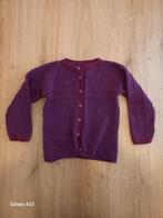 Paars wollen vestje, handgemaakt, maat 122, Kinderen en Baby's, Meisje, Trui of Vest, Handgemaakt, Ophalen of Verzenden