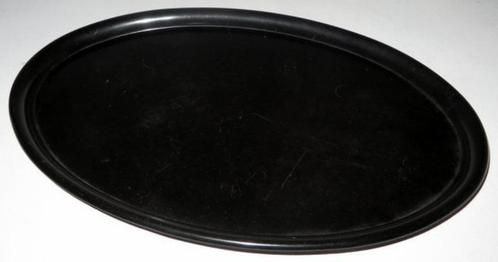 Zwart ovale Philite dienblad, Antiek en Kunst, Antiek | Woonaccessoires, Ophalen of Verzenden