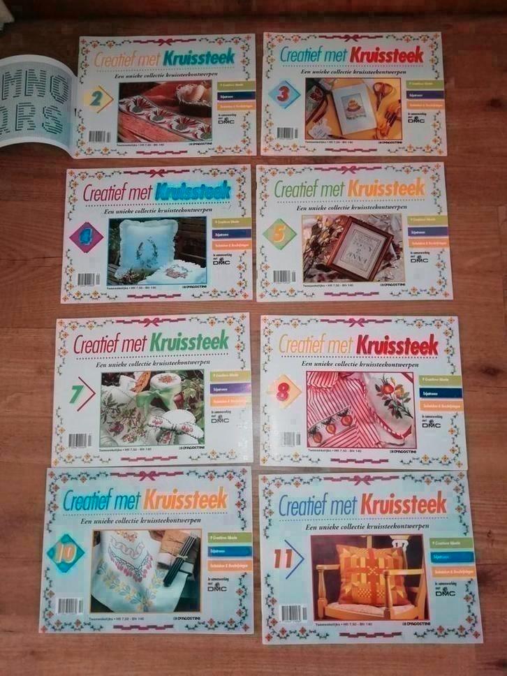 Borduurboeken creatief met kruissteek, €0,50pstk, samen€3,50, Hobby en Vrije tijd, Borduren en Borduurmachines, Nieuw, Patroon