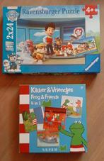 2 puzzels Paw Patrol 4+ en Kikker&Vriendjes 3+, Ophalen, 10 tot 50 stukjes, Zo goed als nieuw, 2 tot 4 jaar
