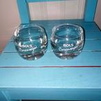 Bols Corenwijn glazen laag model met druppel 2 stuks, Verzamelen, Ophalen, Zo goed als nieuw, Borrel- of Shotglas