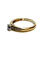 14k gouden ring met zirkonia stenen, -, -, Ophalen of Verzenden, Dame