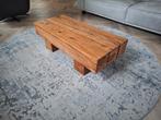 Robuuste houten salontafel, Ophalen, Gebruikt, 100 tot 150 cm, 50 tot 100 cm
