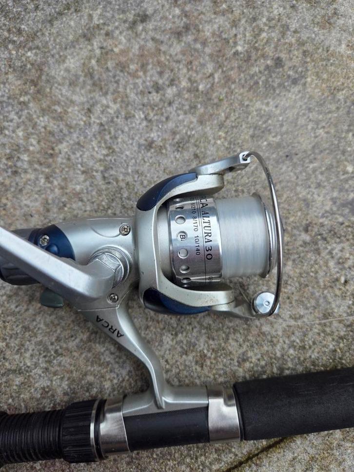 Hengel inclusief molen - Ron Thompson EVO Concept, Watersport en Boten, Hengelsport | Algemeen, Zo goed als nieuw, Complete hengel