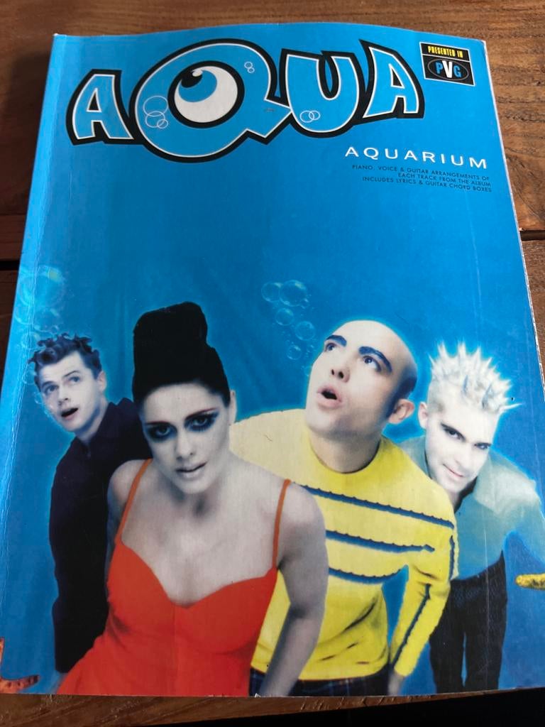 Aqua - Aquarium Gitaar Boek, Gitaar, Ophalen of Verzenden, Zo goed als nieuw, Artiest of Componist