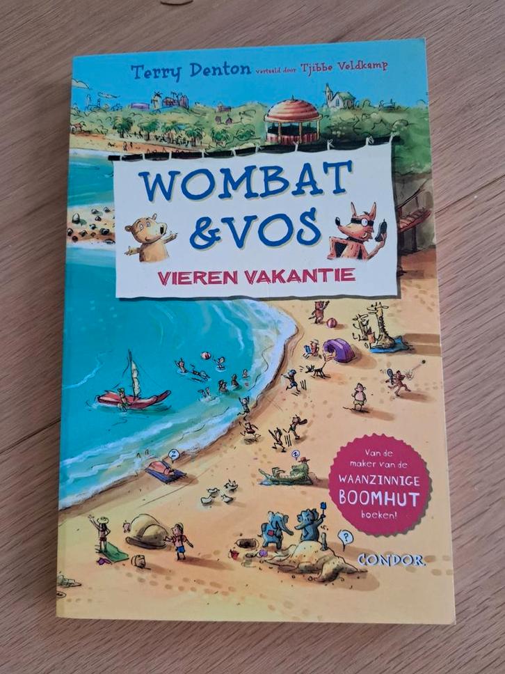 Wombat & vos vieren vakantie Terry Denton softcover, Boeken, Kinderboeken | Jeugd | 10 tot 12 jaar, Zo goed als nieuw, Ophalen of Verzenden