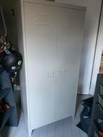 Metalen Kledingkast Mick - 2 deurs, Gebruikt, Metaal, 150 tot 200 cm, 25 tot 50 cm