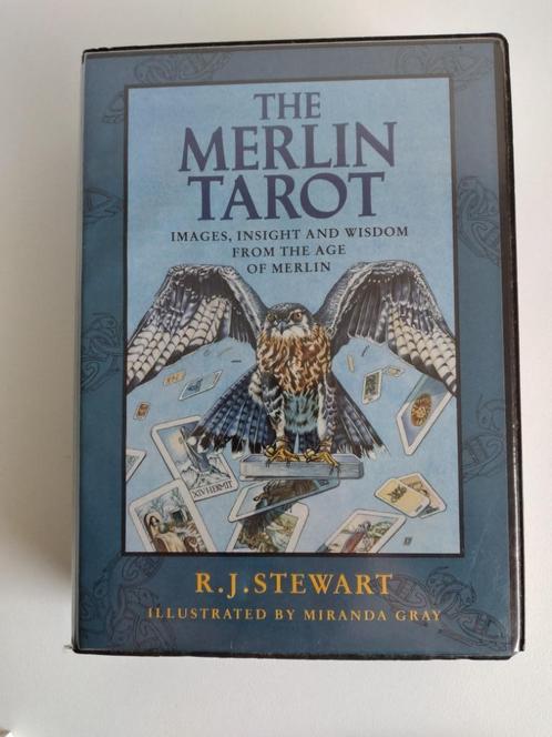 The Merlin Tarot handboek + kaarten in originele doos 1992, Boeken, Esoterie en Spiritualiteit, Zo goed als nieuw, Overige typen