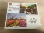 King puzzels 2 in 1: 1000 stukjes, Ophalen, 500 t/m 1500 stukjes, Zo goed als nieuw, Legpuzzel