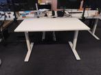 Zit/sta bureau van Ikea wit 120x70cm, Ophalen, In hoogte verstelbaar, Gebruikt, Bureau
