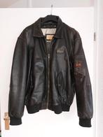 Redskins zwart leren bomber jack. XXL., Zwart, Ophalen