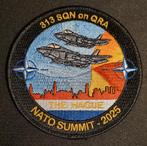 KLU 313 Squadron NATO Summit 2025 Patch, Verzamelen, Ophalen of Verzenden, Luchtmacht, Nederland, Embleem of Badge