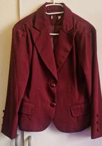 Dames blazer bordeaux rood maat M met knopen, Kleding | Dames, Maat 38/40 (M), Ophalen of Verzenden, Jasje, Gedragen