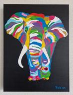 zelf geschilderd op doek met acryl, Ophalen