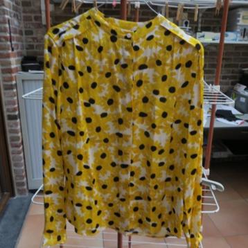 Blouse nieuw print zonnebloem Fabienne Chapot mt 36 (tail38) beschikbaar voor biedingen