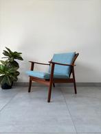Vintage Teakhouten Fauteuil De Ster Gelderland, Ophalen, Hout, Minder dan 75 cm, Zo goed als nieuw