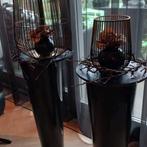Vazen / zuilen/windlicht, Huis en Inrichting, Woonaccessoires | Vazen, Ophalen, Zwart, Minder dan 50 cm, Glas