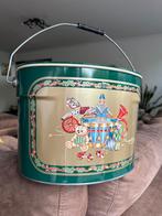 Vintage groot Kerstblik met Hengsel, Ophalen of Verzenden