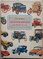 Automobielen vroeger en nu. Tekeningen van old-timers, Gelezen, Ophalen of Verzenden, Overige merken, Scheel, J.D.