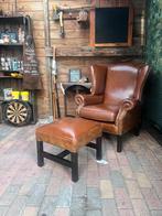 Chesterfield leren Oorfauteuil van Springvale, Huis en Inrichting, Fauteuils, Chesterfield, Ophalen of Verzenden, Zo goed als nieuw
