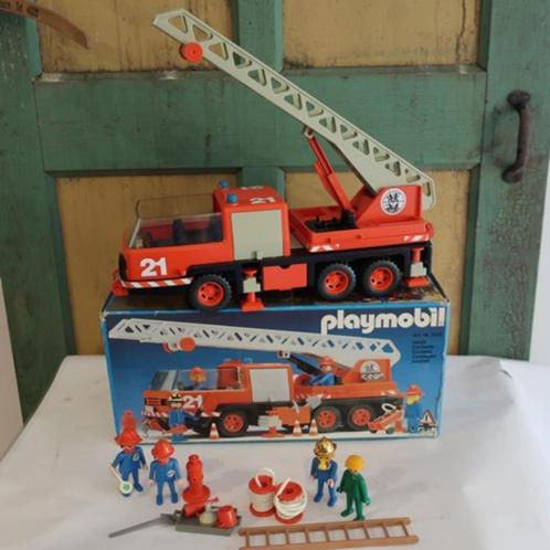 Playmobil brandweer wagen in doos vintage retro SET PRIJS, Kinderen en Baby's, Speelgoed | Playmobil, Gebruikt, Ophalen of Verzenden