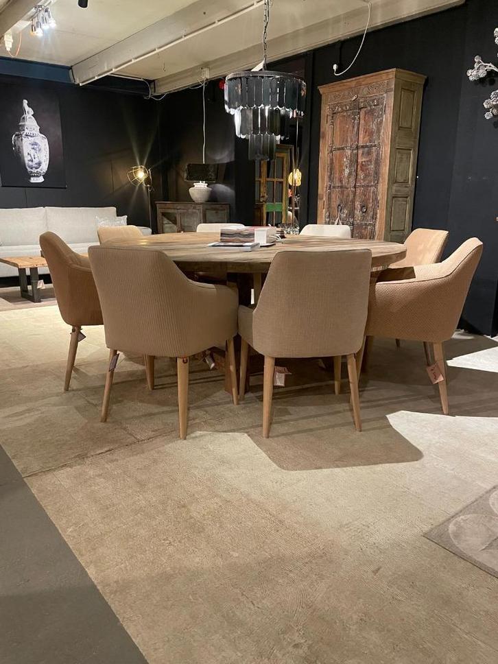 Eetkamerstoelen Saga, Huis en Inrichting, Stoelen, Nieuw, Vijf, Zes of meer stoelen, Stof, Overige kleuren, Ophalen of Verzenden