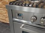 Luxe Boretti Fornuis 90cm rvs + rvs 5 pitten 1 grote oven, Witgoed en Apparatuur, Fornuizen, Niet ingevuld, 60 cm of meer, Niet ingevuld