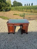 Engelse Chesterfield bureau inleg + glazen plaat (125 x 75), Antiek en Kunst, Ophalen