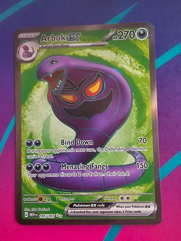 Pokémon kaart - 151/Mew - Arbok ex 185/165 beschikbaar voor biedingen