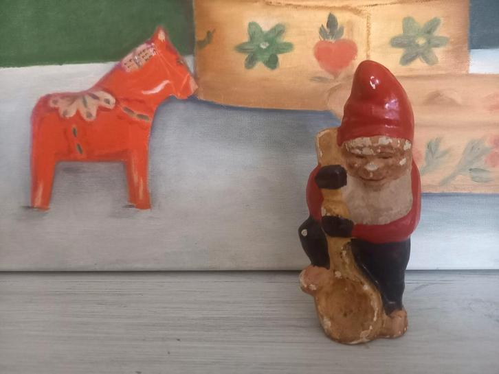 Klein kabouterbeeldje uit Zweden., Verzamelen, Beelden en Beeldjes, Gebruikt, Overige typen, Ophalen of Verzenden