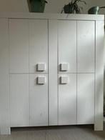 Te Koop massief houten wandkast merk Woood kleur wit, Ophalen, Zo goed als nieuw, Minder dan 150 cm, 150 tot 200 cm