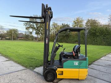 Komatsu 1500KG elektr triplex 6.4M! Freelift Sideshift 2800 beschikbaar voor biedingen