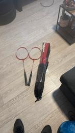 Badminton net + 2 rackets, Ophalen, Zo goed als nieuw, Racket(s)