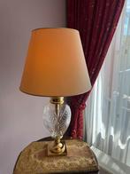 Glazen Tafellamp met Gouden Details, Ophalen, Zo goed als nieuw, Glas, Minder dan 50 cm