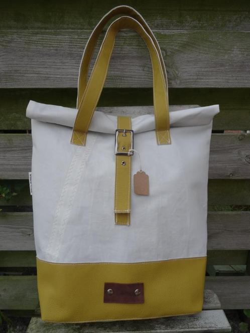 Sail Yellow, tas van zeildoek, Sieraden, Tassen en Uiterlijk, Tassen | Damestassen, Nieuw, Handtas, Geel, Ophalen of Verzenden