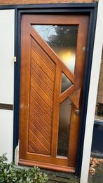 Voordeur met driepuntsluiting en dubbelglas, Doe-het-zelf en Verbouw, Ophalen, Zo goed als nieuw, Hout