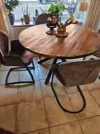Mango houten eettafel te koop 130 cm!!, Ophalen, Rond, Zo goed als nieuw, 100 tot 150 cm