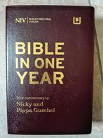 NIV Bible in one year,  with commentary Nicky + Pippa Gumbel, Boeken, Ophalen of Verzenden, Zo goed als nieuw