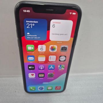 Apple iPhone 11 64GB Zwart Nieuwe accu Gebruikt beschikbaar voor biedingen